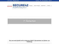 secure42.de Webseite Vorschau