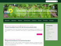 gruene-hellenthal.de Webseite Vorschau
