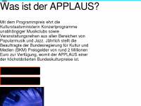 applaus-award.de Webseite Vorschau