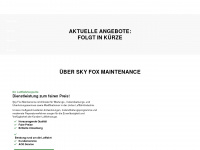 skyfox-maintenance.de Webseite Vorschau