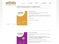 artfolio-vertriebskooperation.de Webseite Vorschau