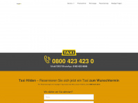 taxi-hilden.nrw Webseite Vorschau