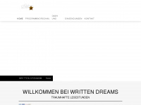 writtendreams-verlag.de Webseite Vorschau