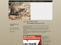 leofrank-erdbau.de Webseite Vorschau