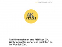 ak-taxi.ch Webseite Vorschau