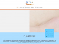 physiofritze.ch Webseite Vorschau