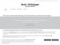 grüninger.de Webseite Vorschau