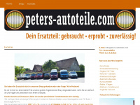 peters-autoteile.com Webseite Vorschau