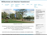 ketziner-havelstrand.de Webseite Vorschau