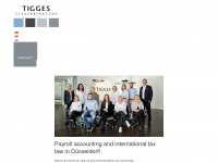 tigges.tax Webseite Vorschau