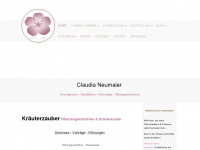 claudia-neumaier.net Webseite Vorschau