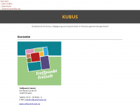 kubus-potsdam.de Webseite Vorschau