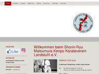 shorin-ryu-karate.de Webseite Vorschau