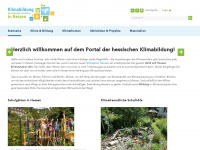 klimabildung-hessen.de Webseite Vorschau