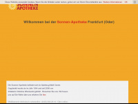 sonnen-apotheke-ffo.de Webseite Vorschau