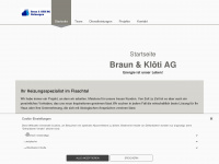 braun-kloeti.ch Webseite Vorschau