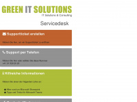 greenits-servicedesk.ch Webseite Vorschau