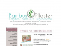 bambuspflaster.ch Webseite Vorschau