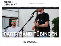 partyband-tuebingen.de Webseite Vorschau