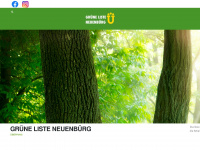 gruene-liste-nbg.de Webseite Vorschau