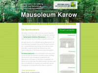 mausoleum-karow.de Webseite Vorschau