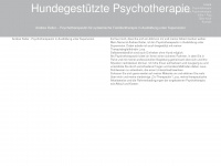 hundegestuetzte-psychotherapie.at Webseite Vorschau