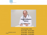 hausarztpraxis-simon.de Webseite Vorschau