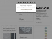 jordanasstickerei.at Webseite Vorschau