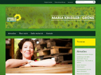 maria-krieger-gruene.de Webseite Vorschau
