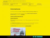 lechhauser-kirchweih.de Webseite Vorschau