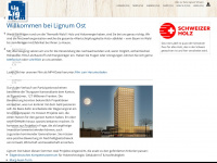 lignum-ost.ch Webseite Vorschau