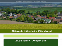 900-jahre-lütersheim.de Webseite Vorschau