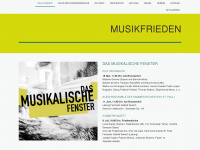 musikfrieden.de Webseite Vorschau