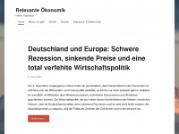 relevante-oekonomik.com Webseite Vorschau