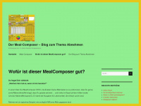 meal-composer.de Webseite Vorschau