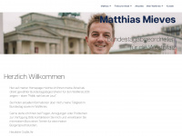 matthiasmieves.de Webseite Vorschau
