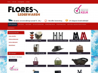 floreslederwaren.nl Webseite Vorschau