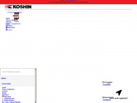 koshin-pump.com Webseite Vorschau