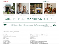 arnsberger-manufakturen.de Webseite Vorschau