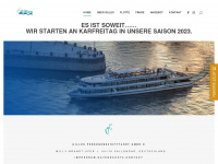 gilles-personenschifffahrt.de Webseite Vorschau