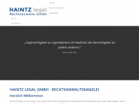 haintz-legal.de Webseite Vorschau
