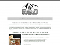 zirbenduft.com Webseite Vorschau