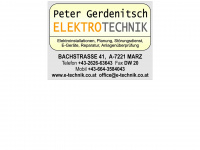 e-technik.co.at Webseite Vorschau