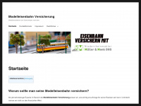 modelleisenbahn-versicherung.com Webseite Vorschau