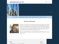 internationalscope.ch Webseite Vorschau