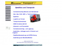 moersener-transport.de Webseite Vorschau