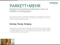 binderholz-parkett.com Webseite Vorschau