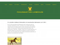 fohlenauktion-luhmuehlen.de Webseite Vorschau