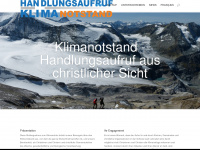 handlungsaufruf-klimanotstand.ch Webseite Vorschau