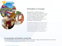 animationineurope.eu Webseite Vorschau